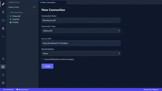 DbGate Central - Connect to API endpoints