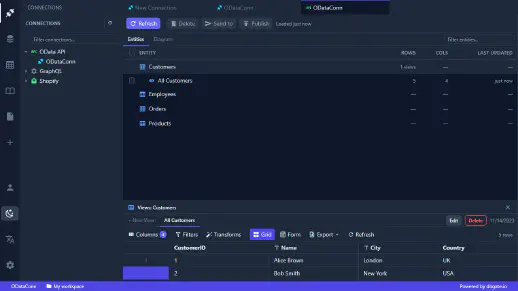 DbGate Central - Browse and edit data in a powerful grid