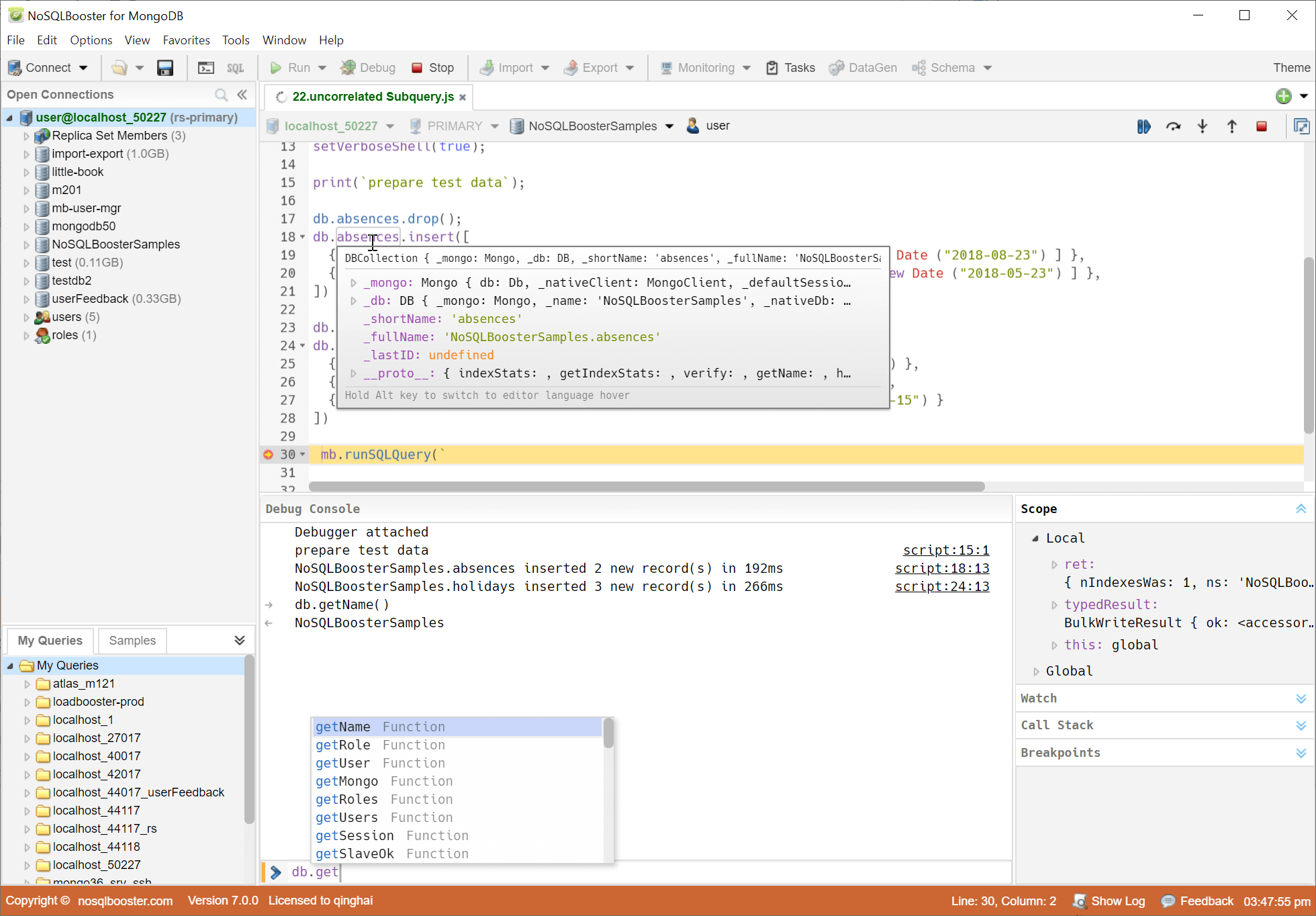 NoSQL Booster screenshot