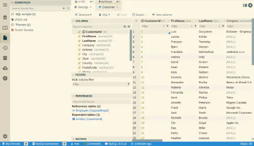 DbGate - solarized theme
