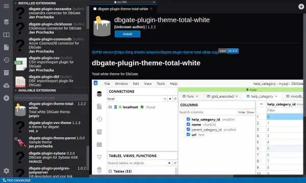 View MS Excel plugin details
